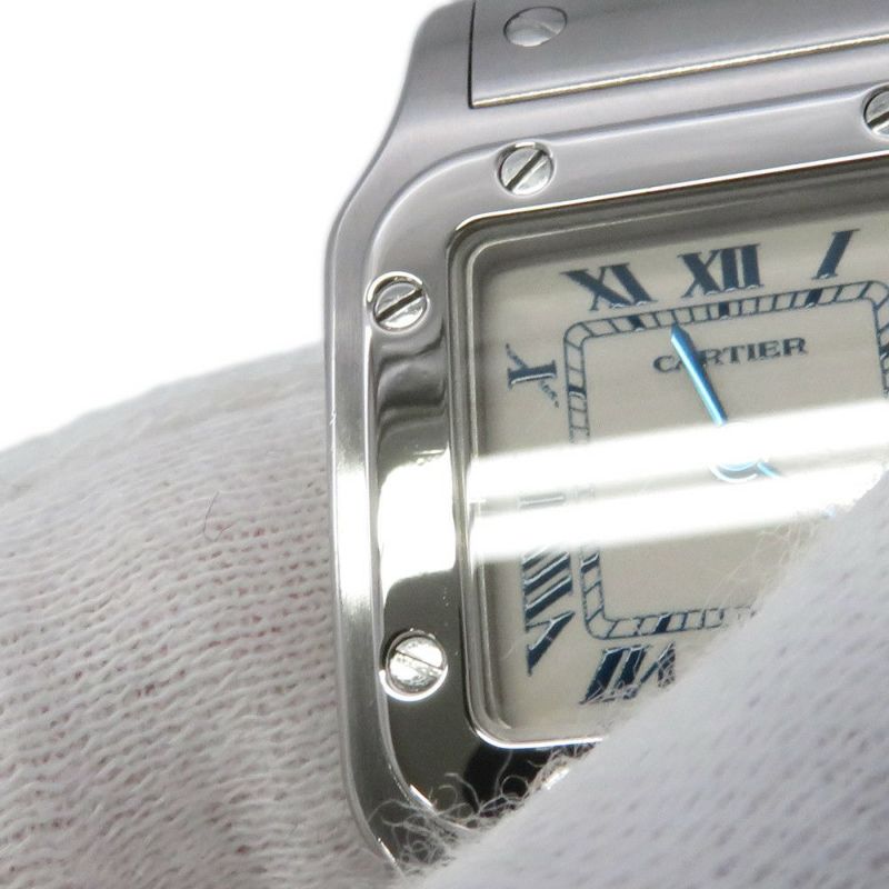 カルティエ サントスガルベ SM W20017D6 Cartier 腕時計 白文字盤 クォーツ