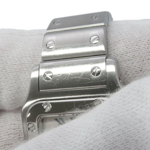 カルティエ サントスガルベ SM W20017D6 Cartier 腕時計 白文字盤 クォーツ