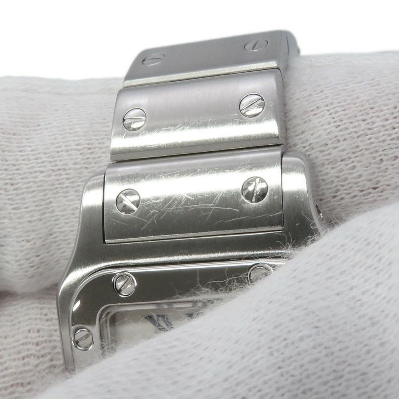 カルティエ サントスガルベ SM W20017D6 Cartier 腕時計 白文字盤 クォーツ