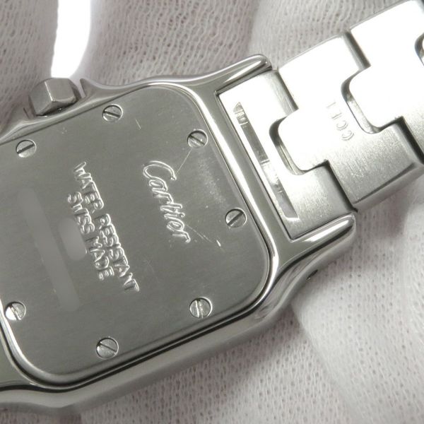 カルティエ サントスガルベ SM W20017D6 Cartier 腕時計 白文字盤 クォーツ