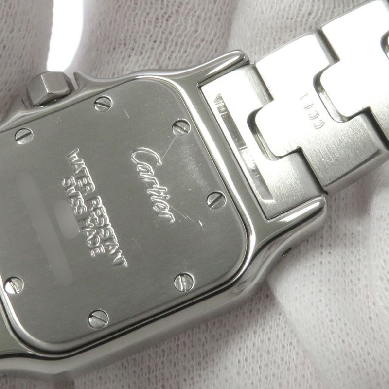 カルティエ サントスガルベ SM W20017D6 Cartier 腕時計 白文字盤 クォーツ
