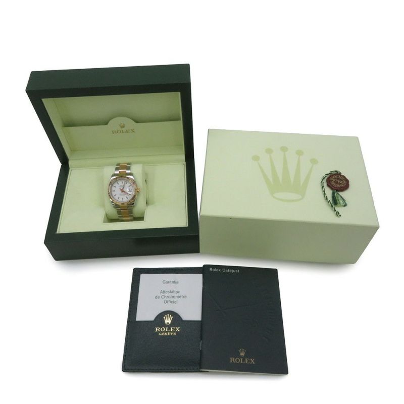 ロレックス デイトジャスト ターノグラフ D番 SS/K18PGピンクゴールド 116261 ROLEX  腕時計 白文字盤