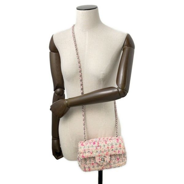シャネル チェーンショルダーバッグ ココマーク ツイード A69900 CHANEL ミニ フラップ