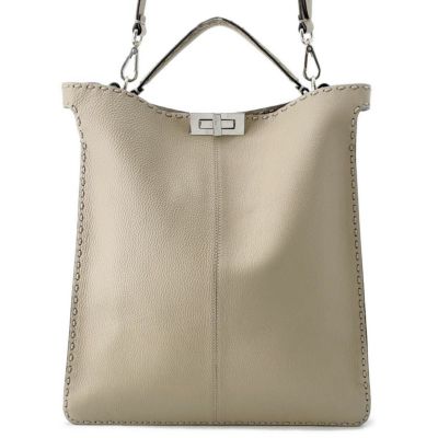 フェンディ トートバッグ FFロゴ レザー 7VA245 FENDI 2way
