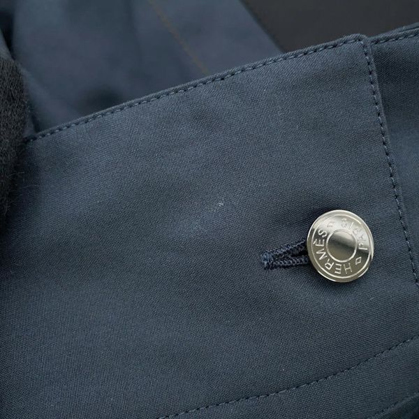 エルメス ボクシーシャツ 長袖 ジョッキー コットン メンズサイズ39 HERMES 服 アパレル 黒