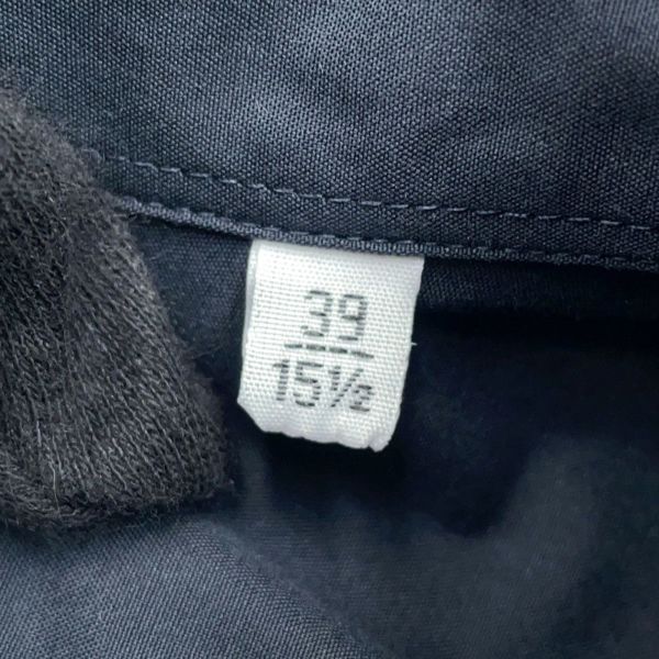 エルメス ボクシーシャツ 長袖 ジョッキー コットン メンズサイズ39 HERMES 服 アパレル 黒