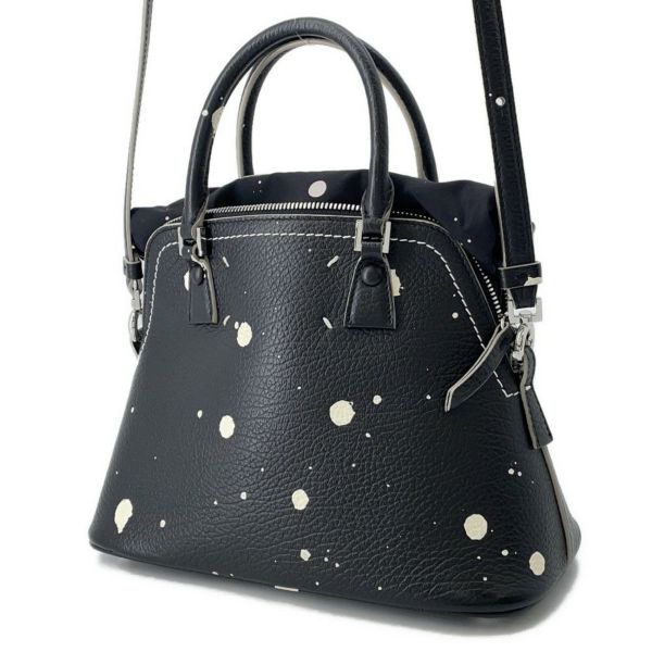 メゾンマルジェラ ハンドバッグ 5AC ペイントデザイン ミニ レザー S56WG0082 Maison Margiela 2way 黒