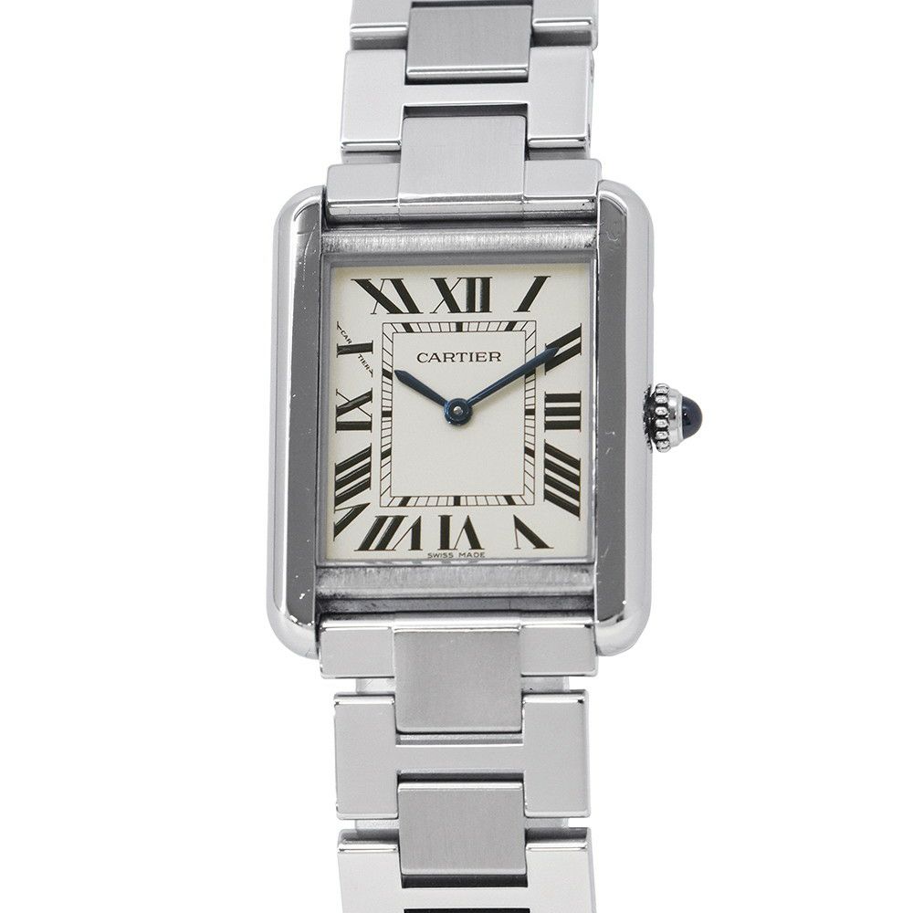 カルティエ タンクソロ SM W5200013 Cartier 腕時計 シルバー文字盤 クォーツ