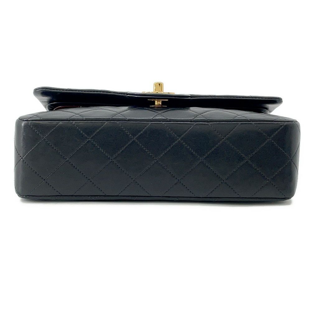 シャネル チェーンショルダーバッグ マトラッセ23 ココマーク ダブルチェーン ラムスキン A01113 CHANEL 黒