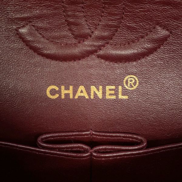 シャネル チェーンショルダーバッグ マトラッセ23 ココマーク ダブルチェーン ラムスキン A01113 CHANEL 黒
