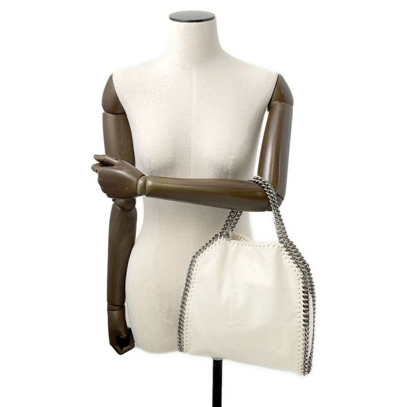 ステラマッカートニー チェーンショルダーバッグ ファラベラ ミニ トート 371223 Stella McCartney 2way 白
