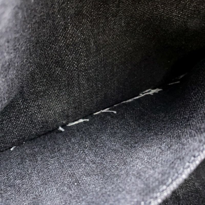 プラダ トートバッグ カナパ CANAPA デニム 1BG439 PRADA 2wayショルダーバッグ 黒