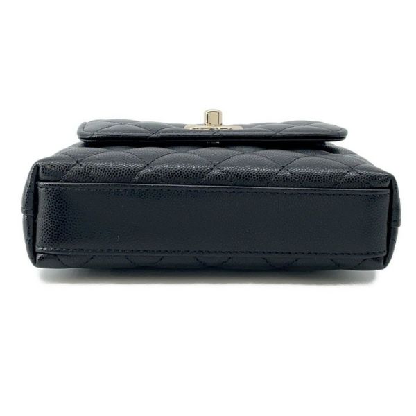 シャネル ハンドバッグ マトラッセ ココハンドル ミニミニ キャビアスキン AP4244 2wayチェーンショルダーバッグ 黒