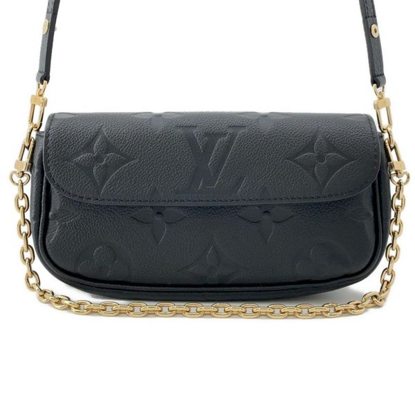 ルイヴィトン チェーンウォレット モノグラム・アンプラント ウォレット オン チェーン・アイビー M82154 2way 黒 ブラック