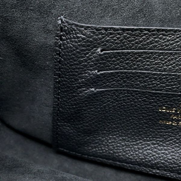 ルイヴィトン チェーンウォレット モノグラム・アンプラント ウォレット オン チェーン・アイビー M82154 2way 黒 ブラック