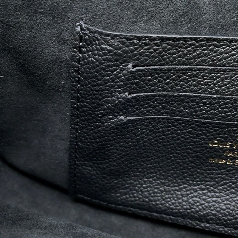 ルイヴィトン チェーンウォレット モノグラム・アンプラント ウォレット オン チェーン・アイビー M82154 2way 黒 ブラック