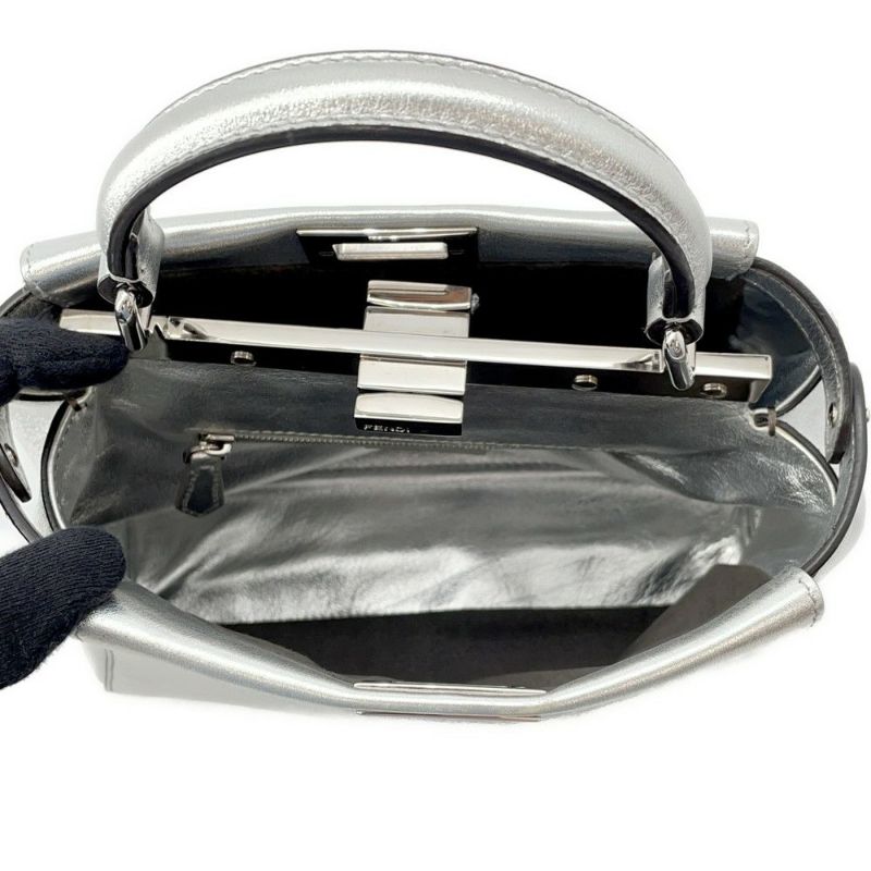 フェンディ ハンドバッグ ミニ ピーカブー セレリア レザー FENDI 2wayショルダー