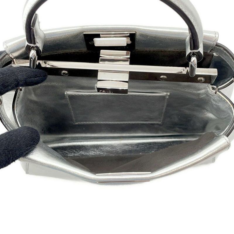 フェンディ ハンドバッグ ミニ ピーカブー セレリア レザー FENDI 2wayショルダー