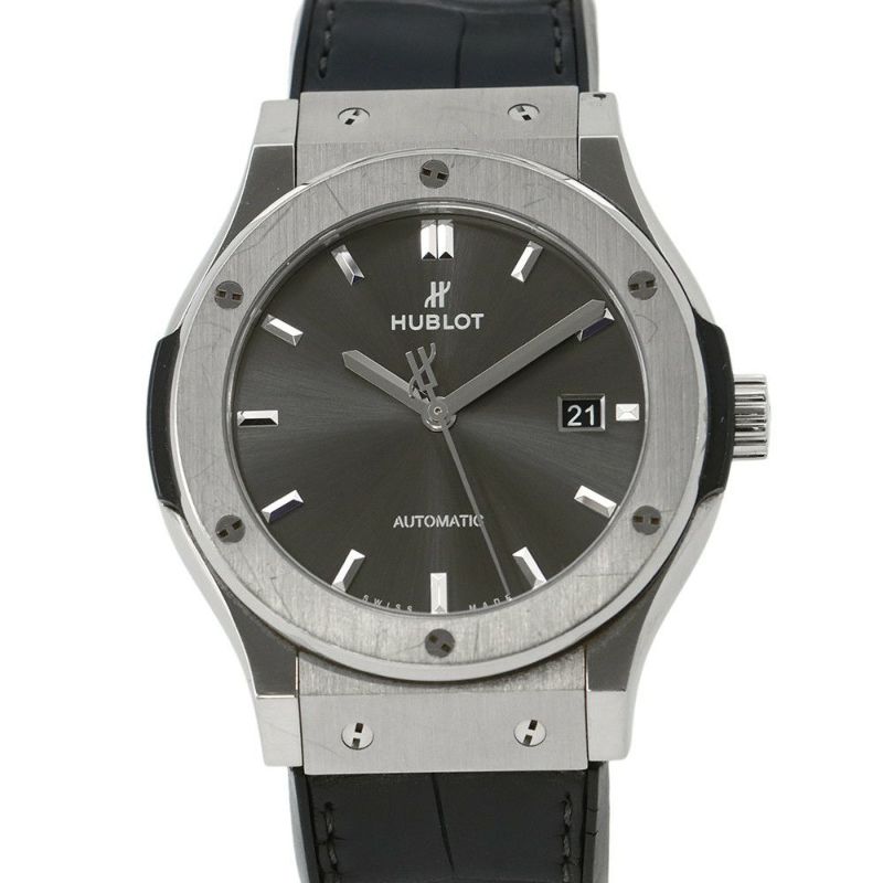 ウブロ クラシック・フュージョン チタニウム レーシンググレー 542.NX.7071.LR グレー文字盤