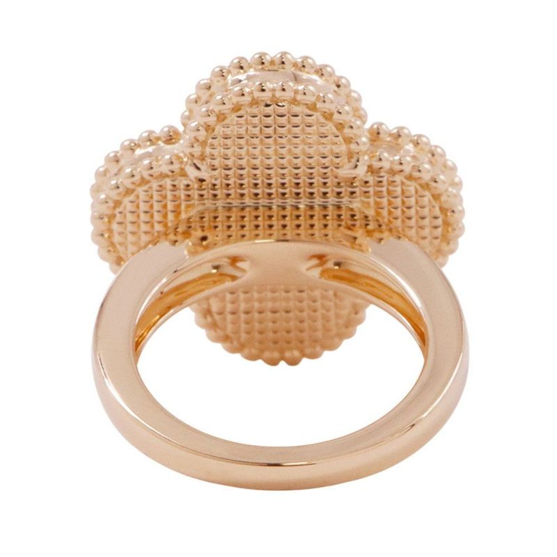 ヴァンクリーフ＆アーペル リング マジック アルハンブラ リング マザーオブパール K18YGイエローゴールド サイズ48 VCARF78900