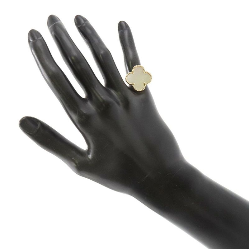 ヴァンクリーフ＆アーペル リング マジック アルハンブラ リング マザーオブパール K18YGイエローゴールド サイズ48 VCARF78900