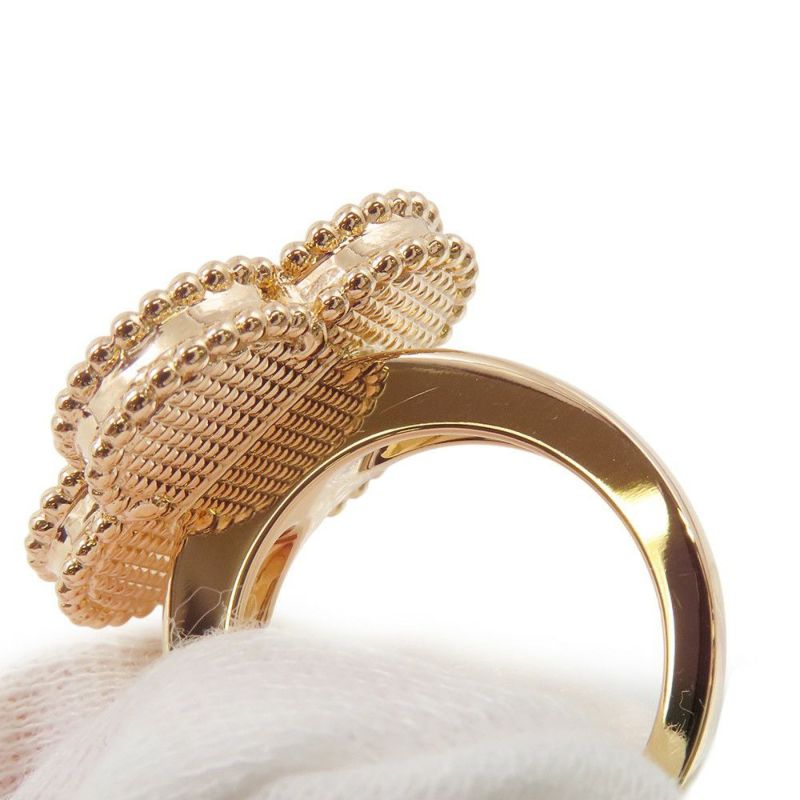 ヴァンクリーフ＆アーペル リング マジック アルハンブラ リング マザーオブパール K18YGイエローゴールド サイズ48 VCARF78900