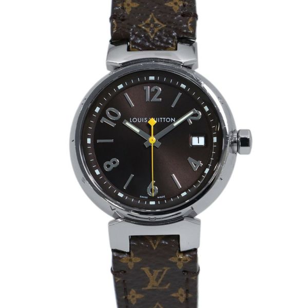 ルイヴィトン タンブール Q1311 LOUIS VUITTON 腕時計 ブラウン文字盤