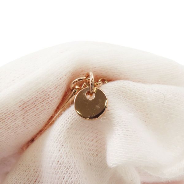 エルメス ネックレス エクスリブリスPM ダイヤモンド 1P 0.04ct K18PGピンクゴールド ペンダント