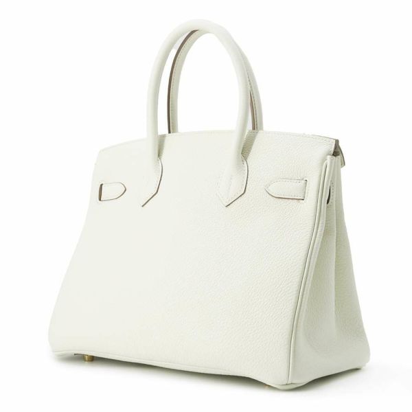 エルメス バーキン30 マッシュルーム/ゴールド金具 トゴ B刻印 HERMES Birkin ハンドバッグ