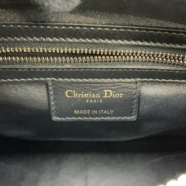 クリスチャン・ディオール ハンドバッグ レディディオール ミディアム ツイード Christian Dior チャーム