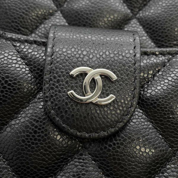 シャネル チェーンショルダーバッグ マトラッセ ココマーク ラムスキン AP3998 CHANEL バッグ ポシェット 黒