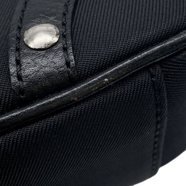 バーバリー ショルダーバッグ チェック キャンバス レザー BURBERRY バッグ 黒