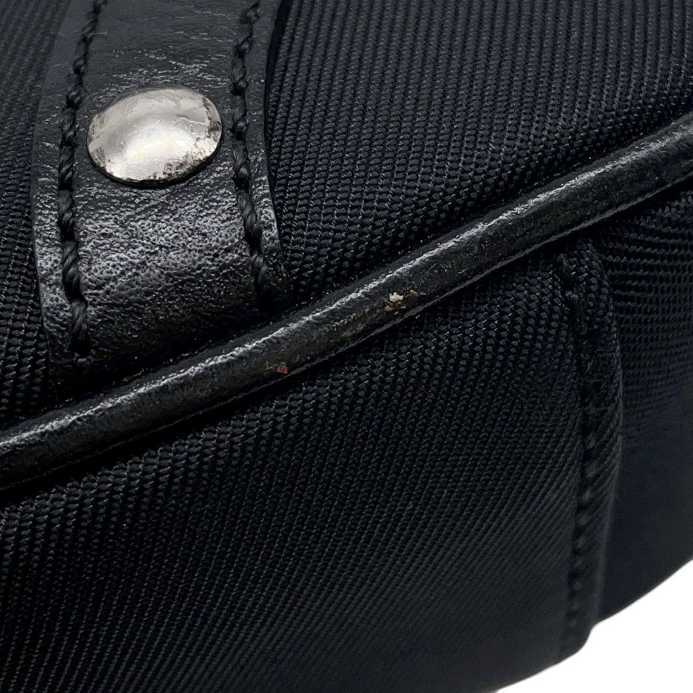 バーバリー ショルダーバッグ チェック キャンバス レザー BURBERRY バッグ 黒