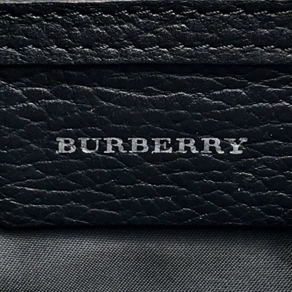 バーバリー ショルダーバッグ チェック キャンバス レザー BURBERRY バッグ 黒