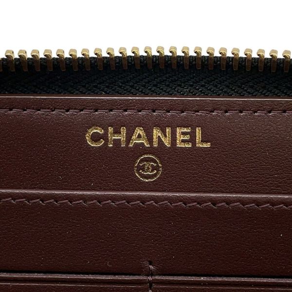 シャネル 長財布 マトラッセ クラシック ロング ジップ ウォレット ココマーク キャビアスキン A50097 CHANEL 黒