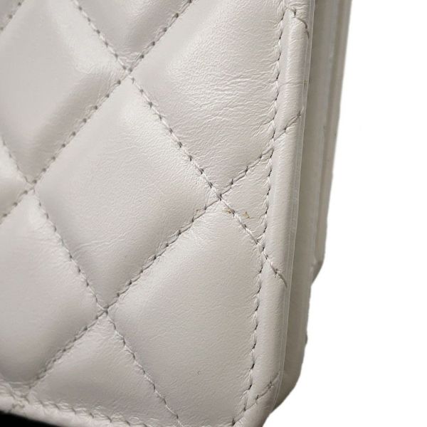 シャネル チェーンウォレット マトラッセ ココマーク ラムスキン AP2289 CHANEL ショルダーバッグ 財布 白