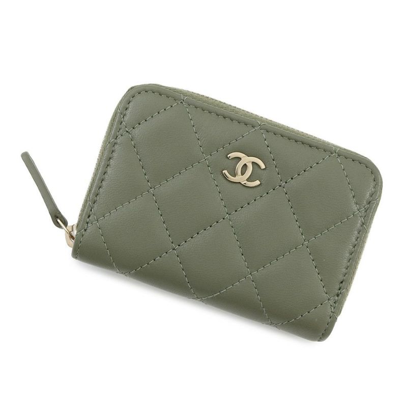 シャネル コインケース マトラッセ ココマーク ラムスキン AP0216 CHANEL 財布
