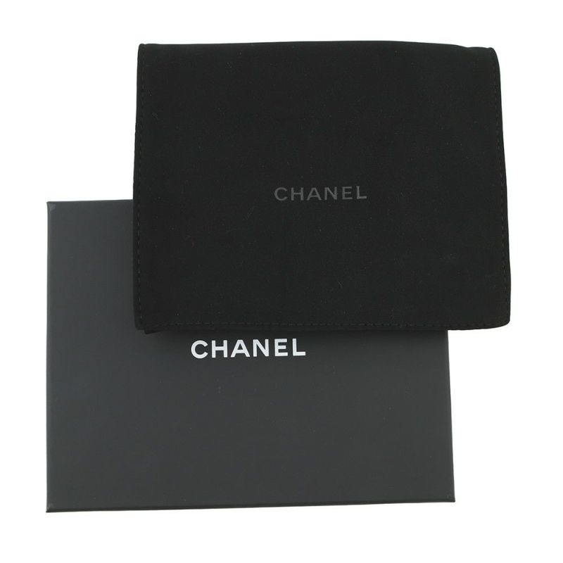 シャネル コインケース マトラッセ ココマーク キャビアスキン AP3179 フラグメント カードケース 黒