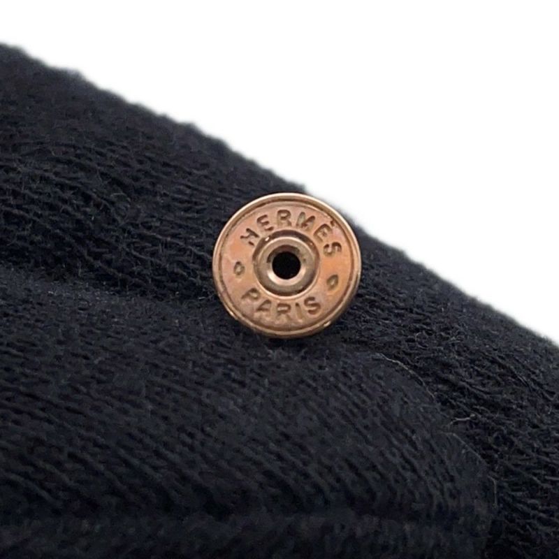 エルメス ピアス ミニ・ポップアッシュ マロングラッセ/ピンクゴールド金具 Hモチーフ HERMES Pop H ポップH