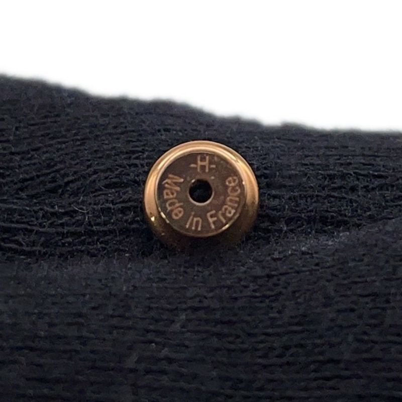 エルメス ピアス ミニ・ポップアッシュ マロングラッセ/ピンクゴールド金具 Hモチーフ HERMES Pop H ポップH