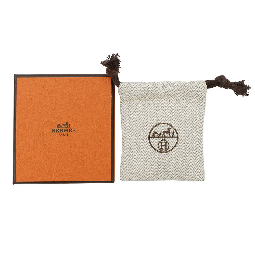 エルメス ピアス ミニ・ポップアッシュ マロングラッセ/ピンクゴールド金具 Hモチーフ HERMES Pop H ポップH