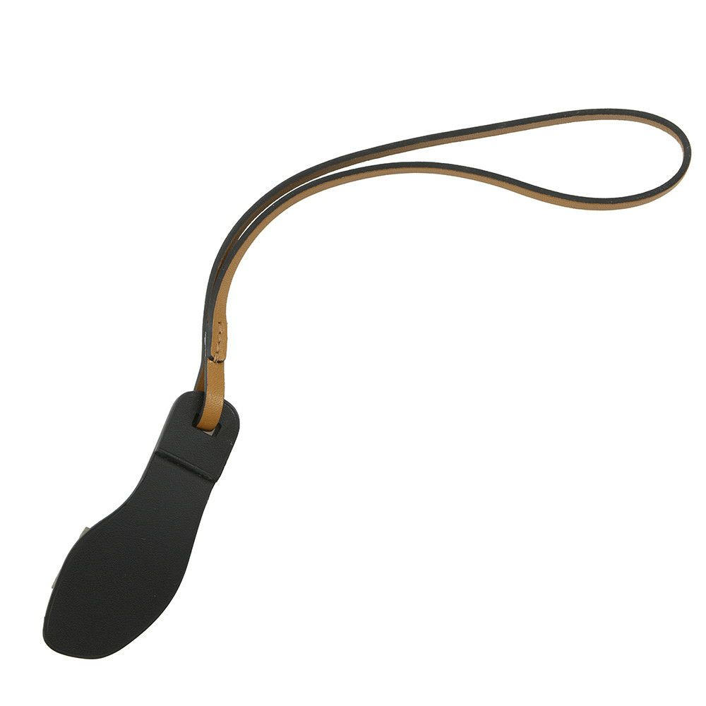 エルメス バッグチャーム オラン・ナノ エトゥープ/ナチュラルサブレ/ブラック エプソン HERMES チャーム