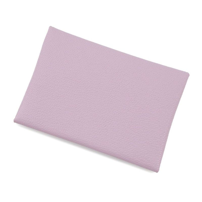 エルメス コインケース カルヴィ デュオ モーヴシルベストル/シルバー金具 シェブルミゾル U刻印 財布 シェーブル