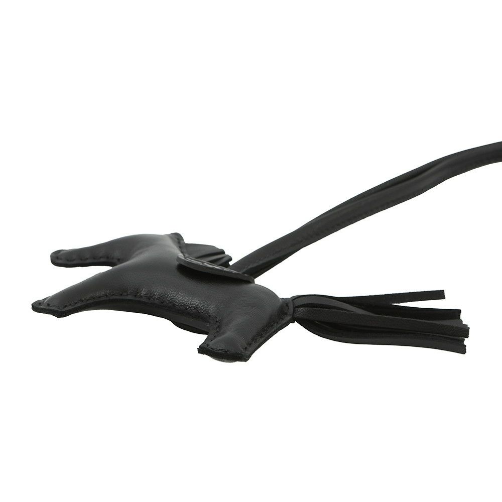 エルメス バッグチャーム ロデオ PM タッチ ブラック ラムスキン/アリゲータマット Z刻印 黒