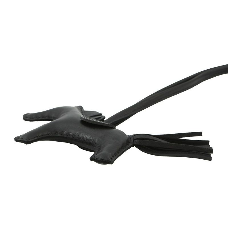 エルメス バッグチャーム ロデオ PM タッチ ブラック ラムスキン/アリゲータマット Z刻印 黒