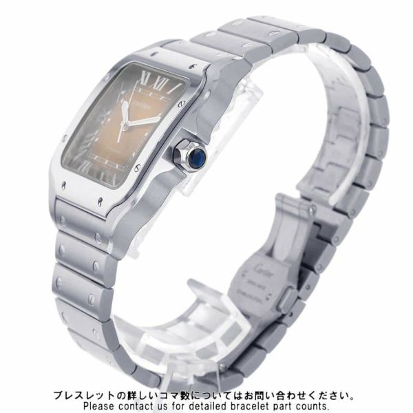 カルティエ サントス ドゥ カルティエ LM WSSA0064 Cartier 腕時計 ブラウン文字盤