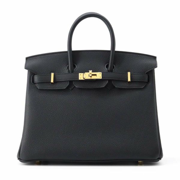 エルメス バーキン25 ブラック/ゴールド金具 トゴ B刻印 HERMES Birkin ハンドバッグ 黒