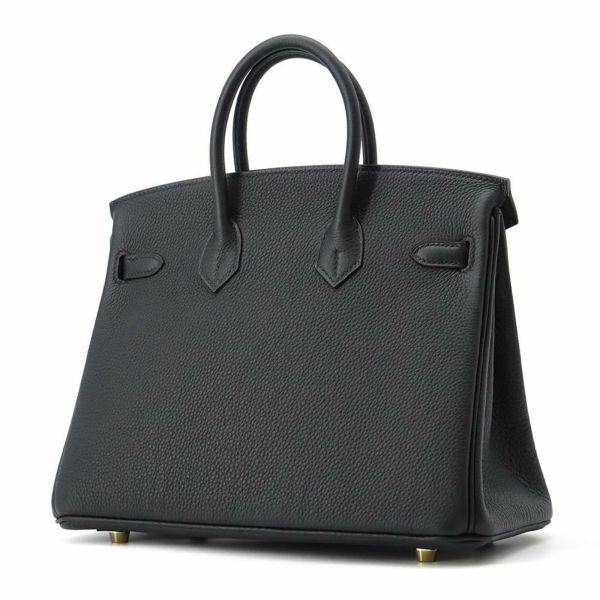 エルメス バーキン25 ブラック/ゴールド金具 トゴ B刻印 HERMES Birkin ハンドバッグ 黒