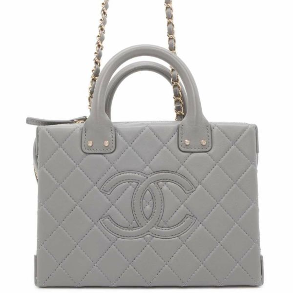 シャネル ショルダーバッグ マトラッセ ココマーク バニティバッグ カーフレザー AS3345 CHANEL