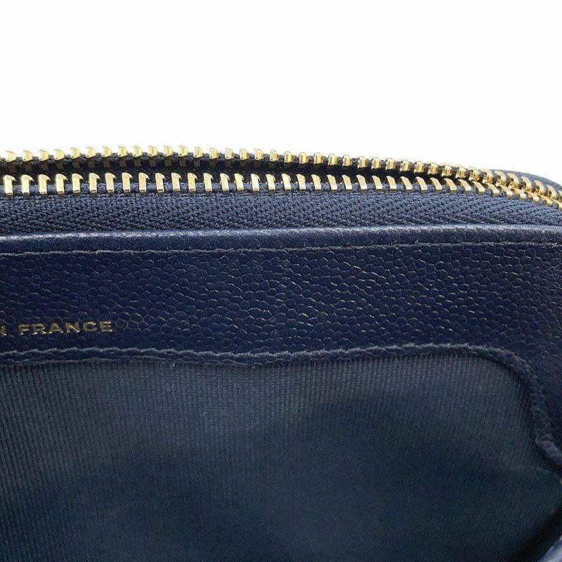 シャネル チェーンウォレット ココマーク マトラッセ キャビアスキン AP3495 CHANEL ポシェット 財布 フォンケース
